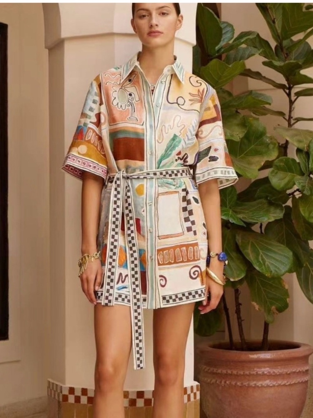 Alemais michelle mini dress